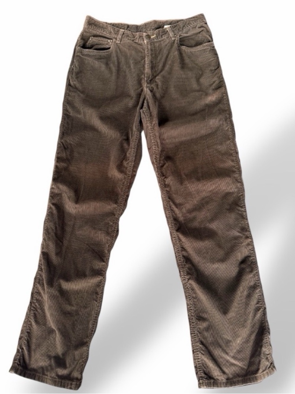 Bills Khakis Brown Corduroy Lightweight 5 Pocket Design Pants Jeans Size 33